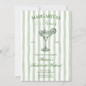 Margaritas and lime Bridal shower Einladung (Vorderseite)
