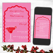 Margaritas And Matrimony Bachelorette Weekend Einladung