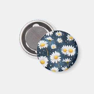 MARGARITAS BLANCA FONDO AZUL MAGNET