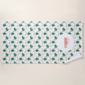 Margaritas, Chili Paprikaschoten und Cactus Fiesta Strandtuch (Vorderseite)