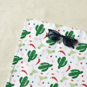 Margaritas, Chili Paprikaschoten und Cactus Fiesta Strandtuch (Beispiel)