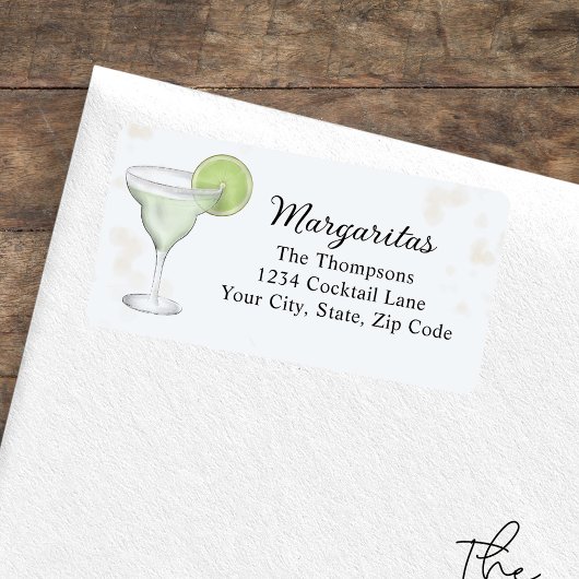 Margaritas Custom Return Address Adressaufkleber