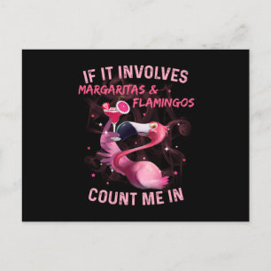 Margaritas & Flamingos Postkarte