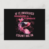 Margaritas & Flamingos Postkarte (Vorderseite)