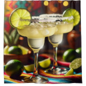 Margaritas Getränk Duschvorhang (Vorderseite)