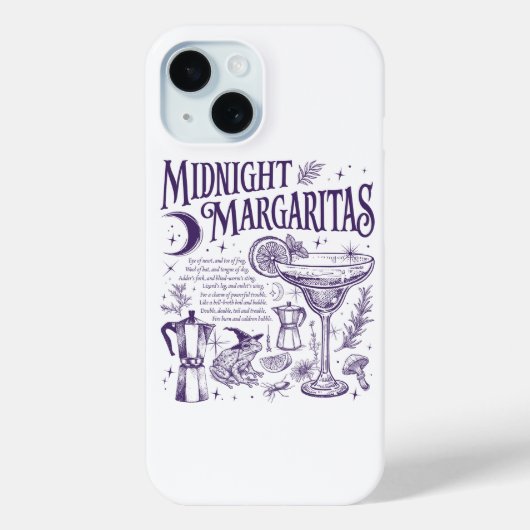 Margaritas Halloween Shirt Case-Mate iPhone Hülle (Rückseite)