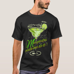 Margaritas machte mich zum Cocktail Party Designer T-Shirt