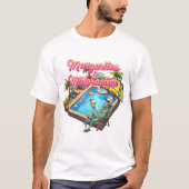 Margaritas & Malpractice- Skeleton RN Summer Pool T-Shirt (Vorderseite)
