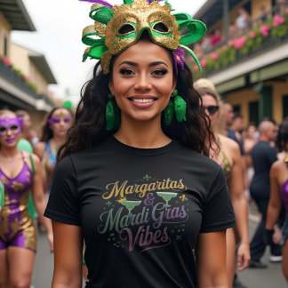 Margaritas & Mardi Gras Vibes T-Shirt