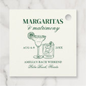 Margaritas & Matrimony Bach Geschenkanhänger (Rückseite)