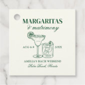 Margaritas & Matrimony Bach Geschenkanhänger (Vorderseite)