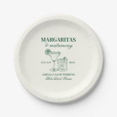 Margaritas & Matrimony Bachelorette Pappteller (Vorderseite)
