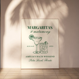 Margaritas & Matrimony Bachelorette Poster