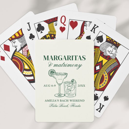 Margaritas & Matrimony Bachelorette Spielkarten
