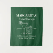 Margaritas & Matrimony Bachelorette Wandteppich (Vorderseite)