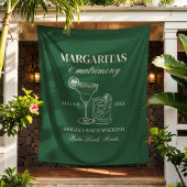 Margaritas & Matrimony Bachelorette Wandteppich