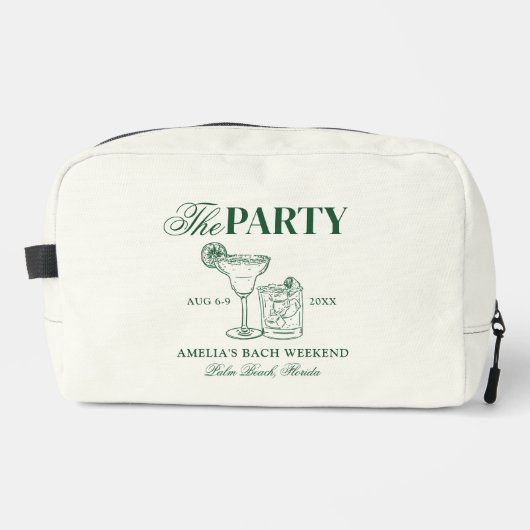 Margaritas & Matrimony Bachelorette Waschbeutel (Vorderseite)