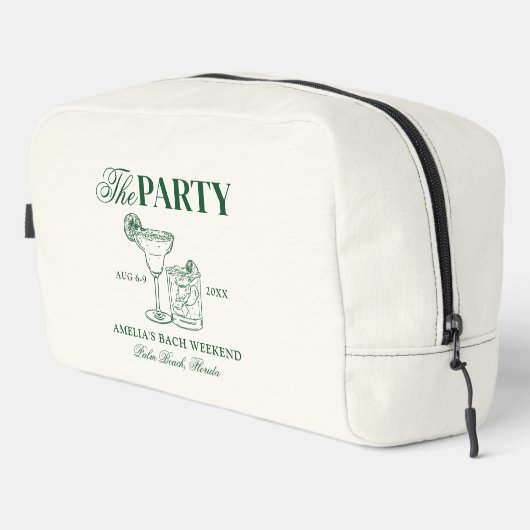 Margaritas & Matrimony Bachelorette Waschbeutel (Rechte Ecke)