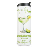 Margaritas & Matrimony Bachelorette Weekend Party Thermosbecher (Nach links gedreht)