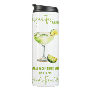 Margaritas & Matrimony Bachelorette Weekend Party Thermosbecher