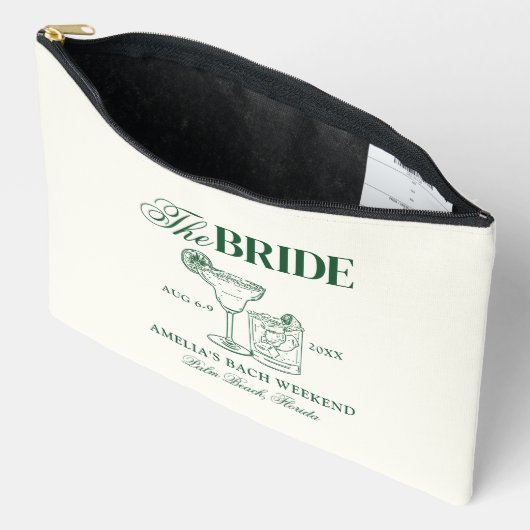 Margaritas & Matrimony Bachelorette Zubehörtasche (Offen)