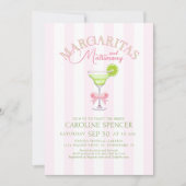 Margaritas Matrimony Bridal Shower Invitation Einladung (Vorderseite)
