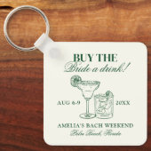 Margaritas & Matrimony Kaufen Sie die Brücke Schlüsselanhänger (Vorderseite)