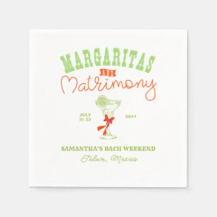 Margaritas & Matrimony Tulum Junggesellinnenabschi Serviette