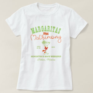 Margaritas & Matrimony Tulum Junggesellinnenabschi T-Shirt