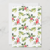 Margaritas & Mistletoe | Weihnachts-Party Einladung (Rückseite)