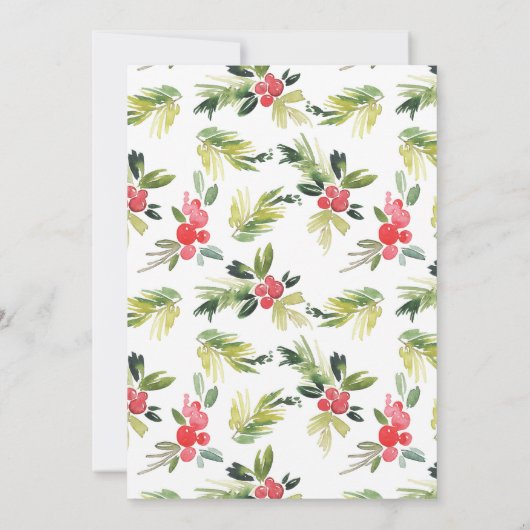 Margaritas & Mistletoe | Weihnachts-Party Einladung (Rückseite)