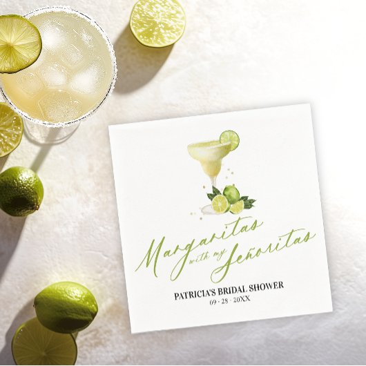 Margaritas mit meinem Señoritas-Brautparty Serviette