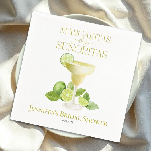Margaritas mit meinem Señoritas-Brautparty Serviette