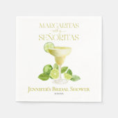 Margaritas mit meinem Señoritas-Brautparty Serviette (Vorderseite)