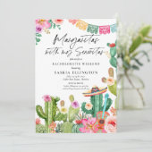 Margaritas mit meinem Senoritas-Junggeselinnen-Abs Einladung (Stehend Vorderseite)