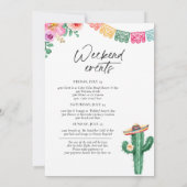 Margaritas mit meinem Senoritas-Junggeselinnen-Abs Einladung (Rückseite)