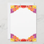 Margaritas mit meiner Senorita Floral Einladung (Rückseite)