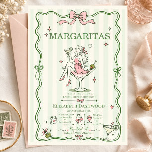 Margaritas Pool Kritzelparty Cocktail Junggesellin Einladung