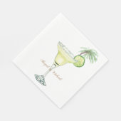 Margaritas Tropical Couple Names Luncheon Serviette (Ecke)