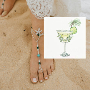 Margaritas Tropical Monogramm II Serviette