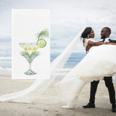 Margaritas Tropical Wedding Cocktail Serviette