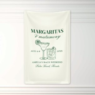 Margaritas und Ehe Junggesellinnen-Wochenende Banner