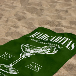 Margaritas und Ehe Persönlicher Junggesellinnenabs Strandtuch