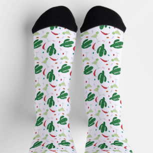 Margaritas und heiße Chili-Peperoni-Fiesta-Party Socken