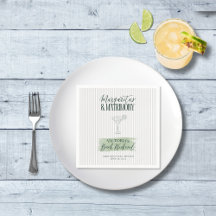 Margaritas und Matrimona Party Cocktail Napkins