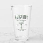 Margaritas und Matrimone Personalisiert Bacheloret Glas (Vorderseite)