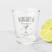 Margaritas und Matrimone Personalisiert Bacheloret Schnapsglas (Vorderseite)