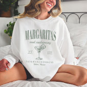 Margaritas und Matrimone Personalisiert Bacheloret Sweatshirt