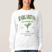 Margaritas und Matrimone Personalisiert Bacheloret Sweatshirt (Vorderseite)