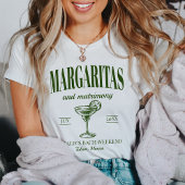 Margaritas und Matrimone Personalisiert Bacheloret T-Shirt